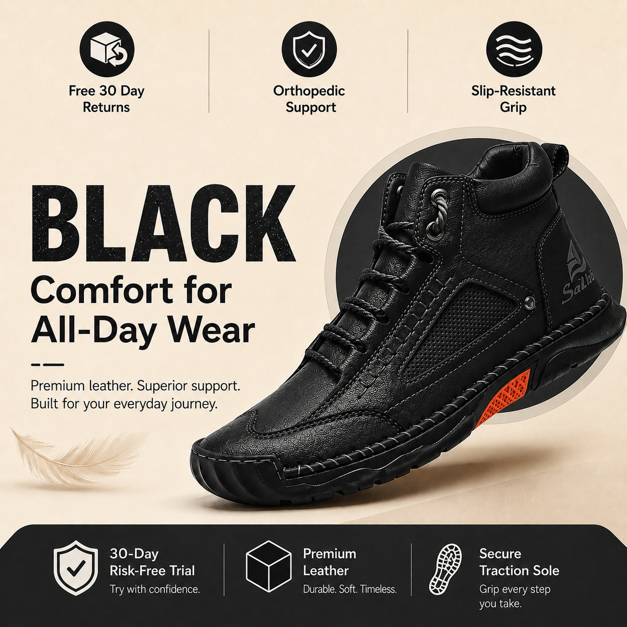 Men’s Comfort Leather Boots