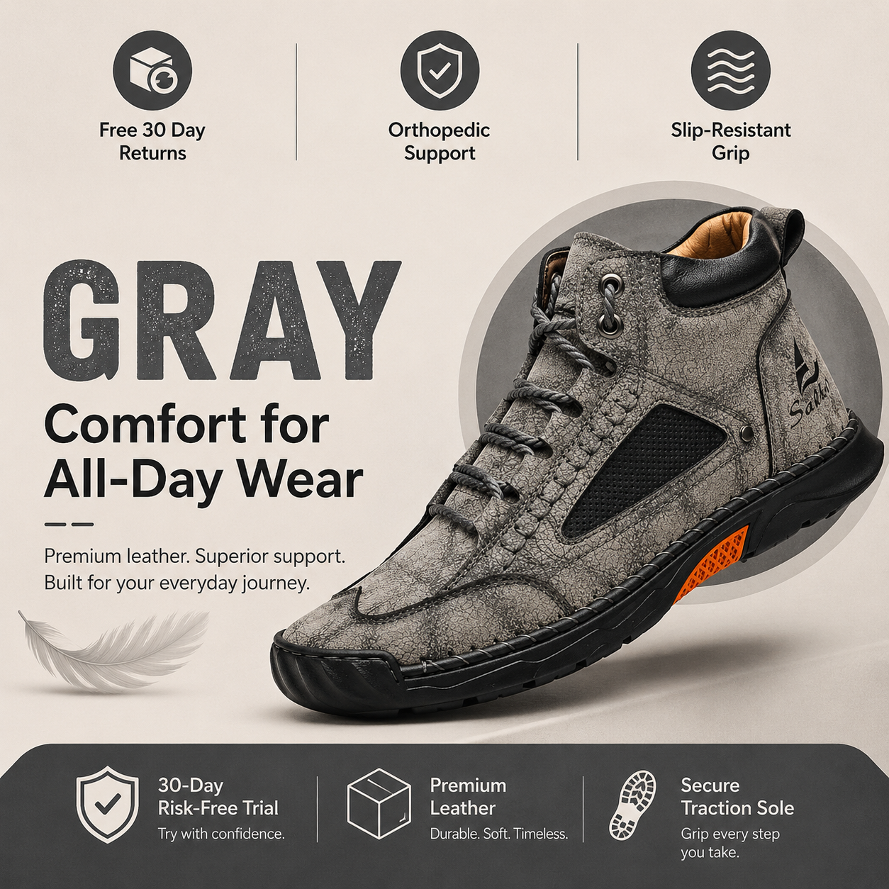 Men’s Comfort Leather Boots
