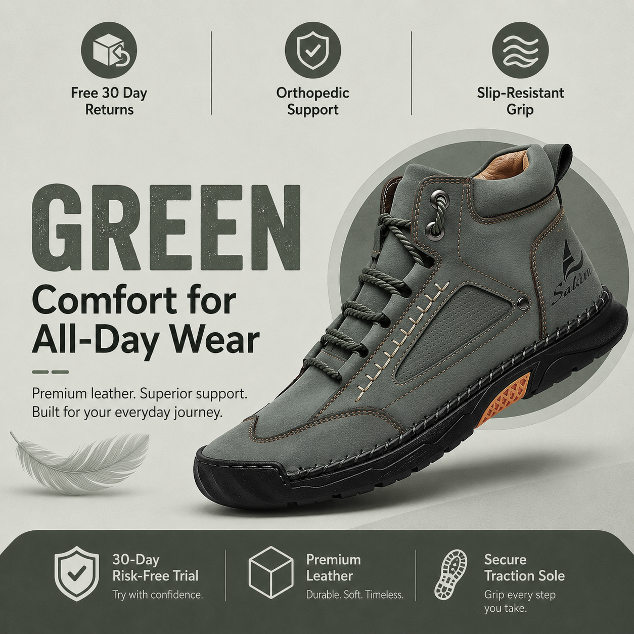 Men’s Comfort Leather Boots