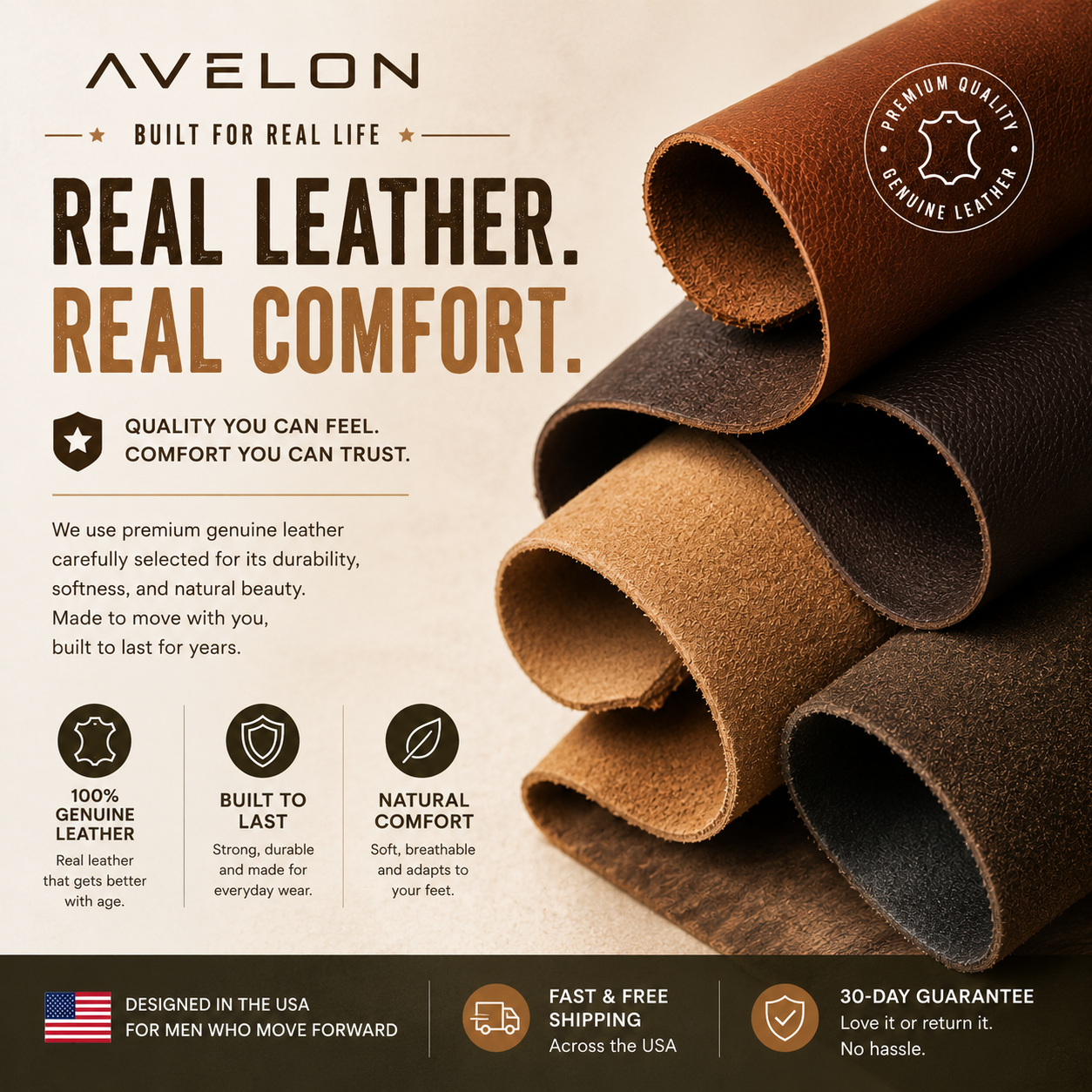 Men’s Comfort Leather Boots