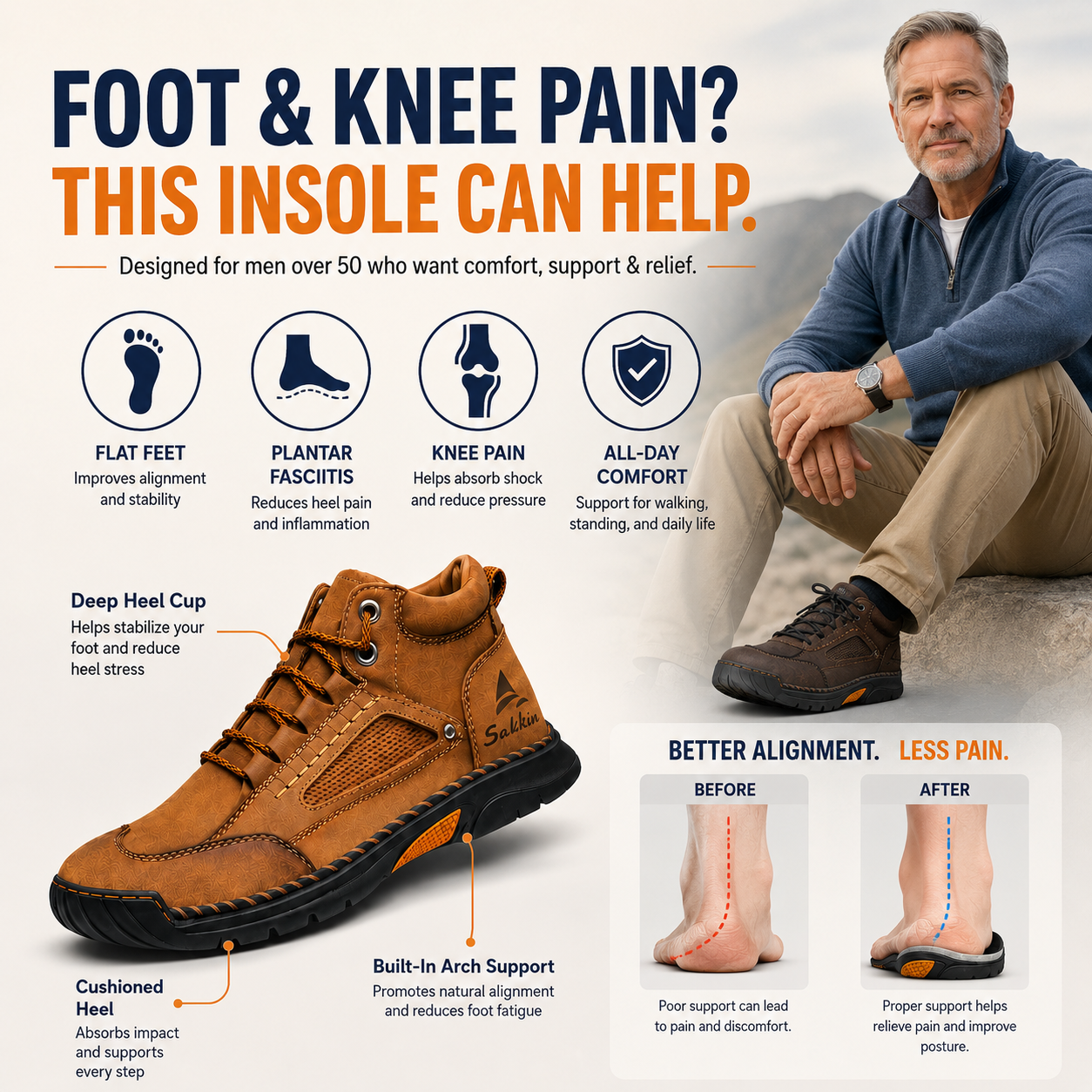 Men’s Comfort Leather Boots
