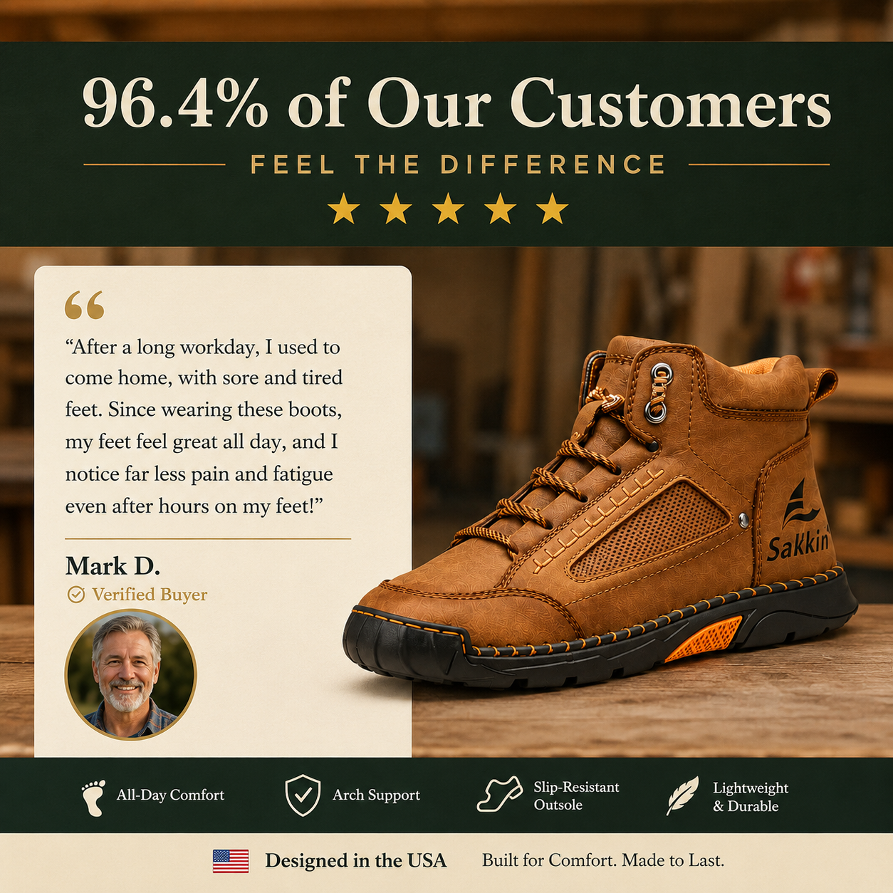 Men’s Comfort Leather Boots